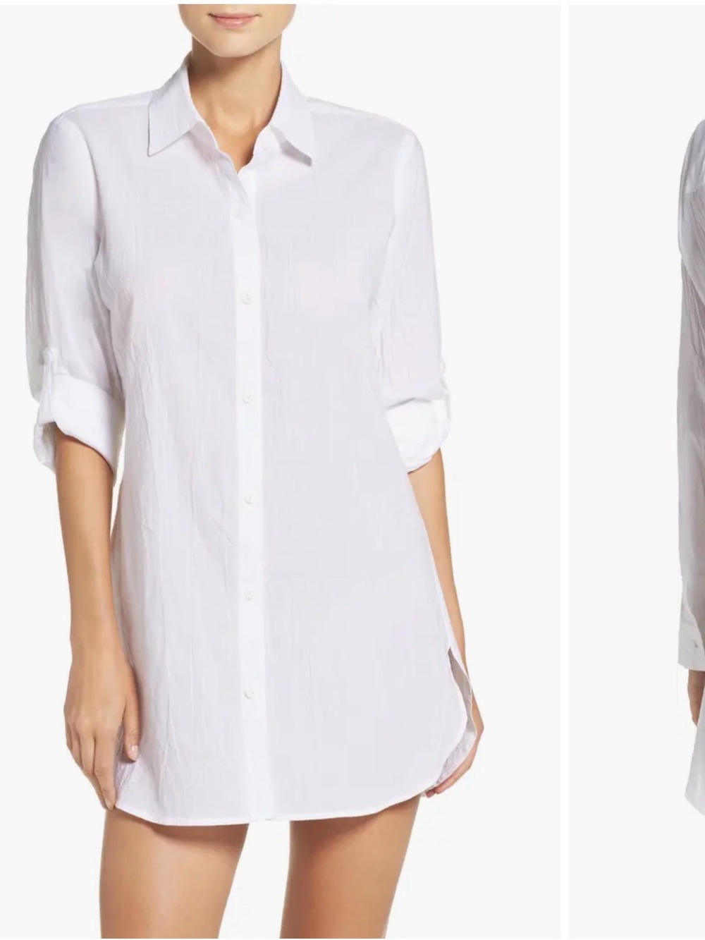Tommy Bahama  Boyfriend Shirt Coverup Button-Down tunic length